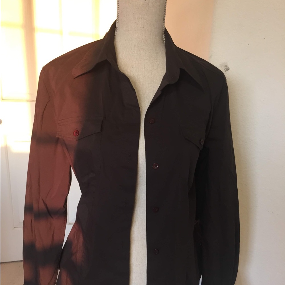 New York & Company woman’s collar shirt.